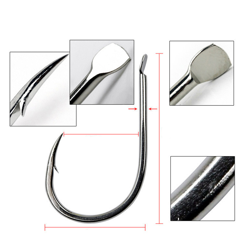 240 Cái/hộp Thép Gai Móc Câu C - đánh giá và giá Fishing Hook Offset
